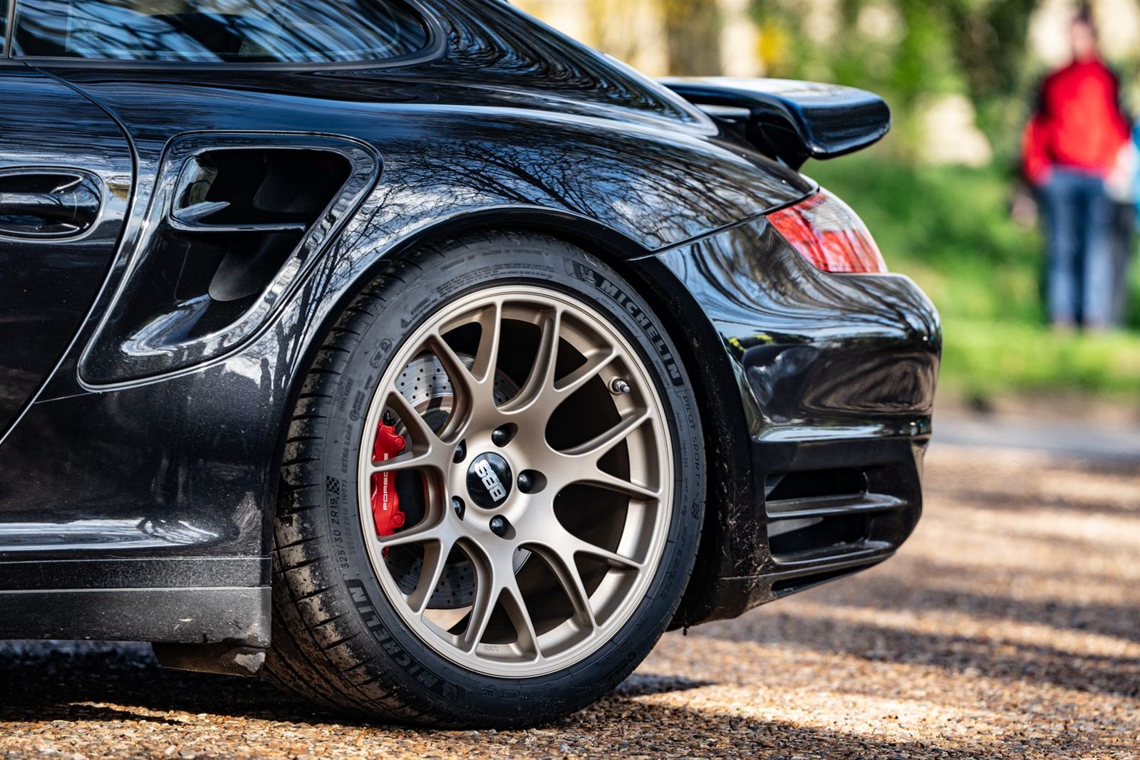 Close-up of a premium alloy wheel ready for cosmetic edge repair